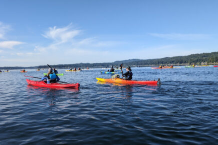 Photo of kayakers on the Kitsap Peninsula