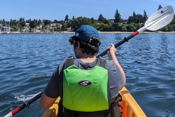 Kayaking in Liberty Bay, Poulsbo