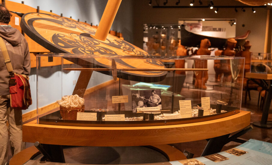 photo of indigenous artifacts at Suquamish Museum