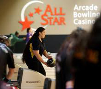 Photo of people bowling at All Star Lanes & Casino