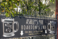 photo of sign outside of Ashley's Pub