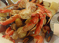 photo of crab boil food at Blue Ocean Seafood Restaurant