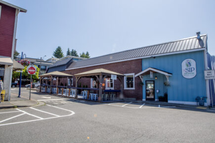 Exterior of The Sip, a self-serve tap room located in Historic Downtown Poulsbo.