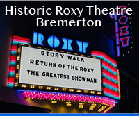 Photo of the Historic Roxy Theatre sign - Bremerton, WA