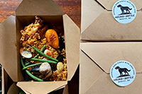 Photo of takeout food at Hound & Bottle