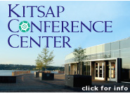 Photo of Kitsap Conference Center exterior with logo