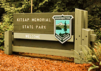 photo of Kitsap Memorial State Park sign