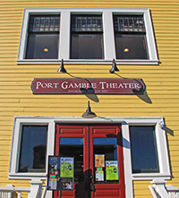 Photo of Port Gamble Theater building front - Port Gamble, WA