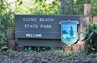 Image of Scenic Beach State Park sign - Seabeck, WA