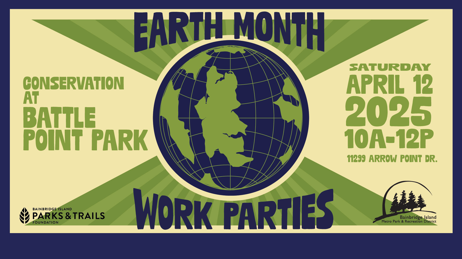 Conservation Work Party — Battle Point Park, Earth Month 2025