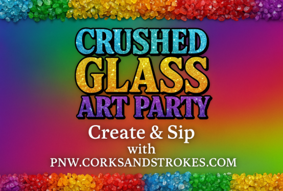 Eleven Winery Crushed Glass Art Party