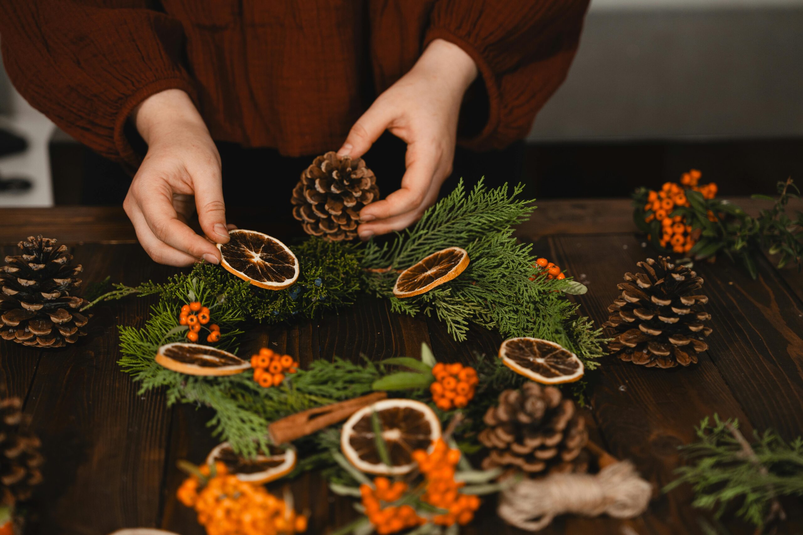 Holiday Wreath Making at Heronswood Garden, Day 2