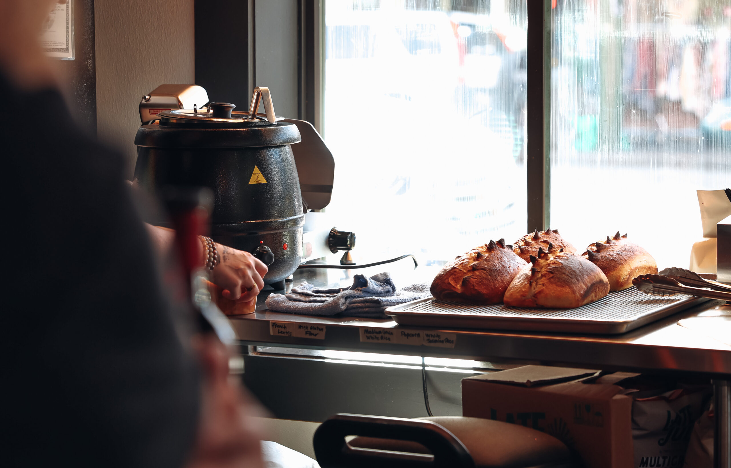 Fresh bread loaves in Port Orchard