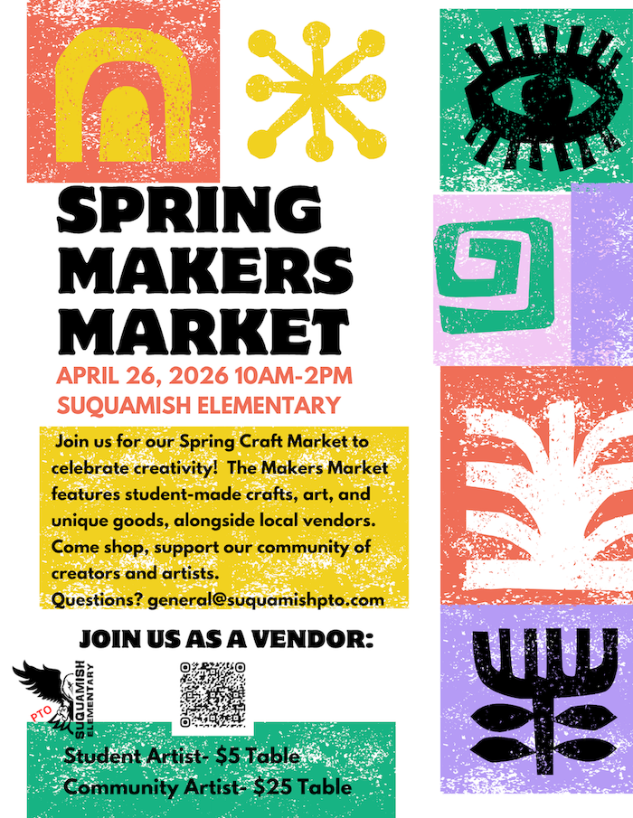 Suquamish Elementary Spring Makers Market – Supporting Students & Local Creators