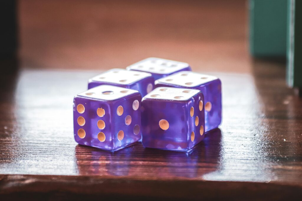 rolling Dice for Bunco
