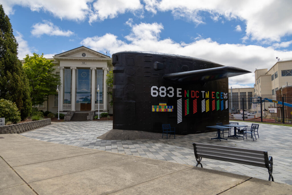 See the USS Parche, the only surviving piece of a submarine said to be the most decorated vessel in U.S. history.
